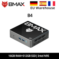 Bmax B4 Windows 11 Pc Intel N95 16Gb 512Gb Ssd 2*Hdmi 2*Usb 2.0 2*Usb 3.0 Supports 4K@60Hz Intel Uhd Graphics Mini Pc Bluetooth