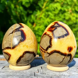 1 Pcs 100-200g Unique Septarium Egg | Geode Egg | Suitable for Home Decoration | Holiday Gift | Crystal Collection