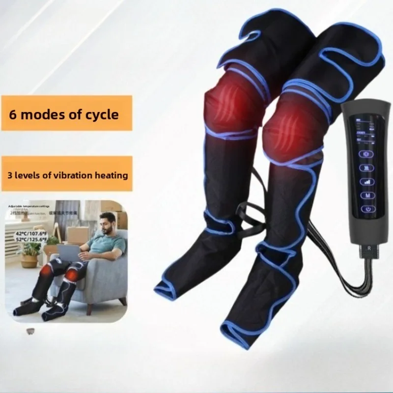 

Air Compression Circulation Device Leg Massagers for Calves & Thighs with Heating-Electric Calf Wrap for Circulation Pain Relief