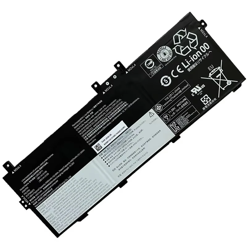 

Laptop Battery L20D3P71 L20M3P71 L20L3P71 L20C3P71 For ThinkPad X13 Yoga Gen 2 2021 Gen 3 2022 Series 11.58V/52.8Wh/4560mAh