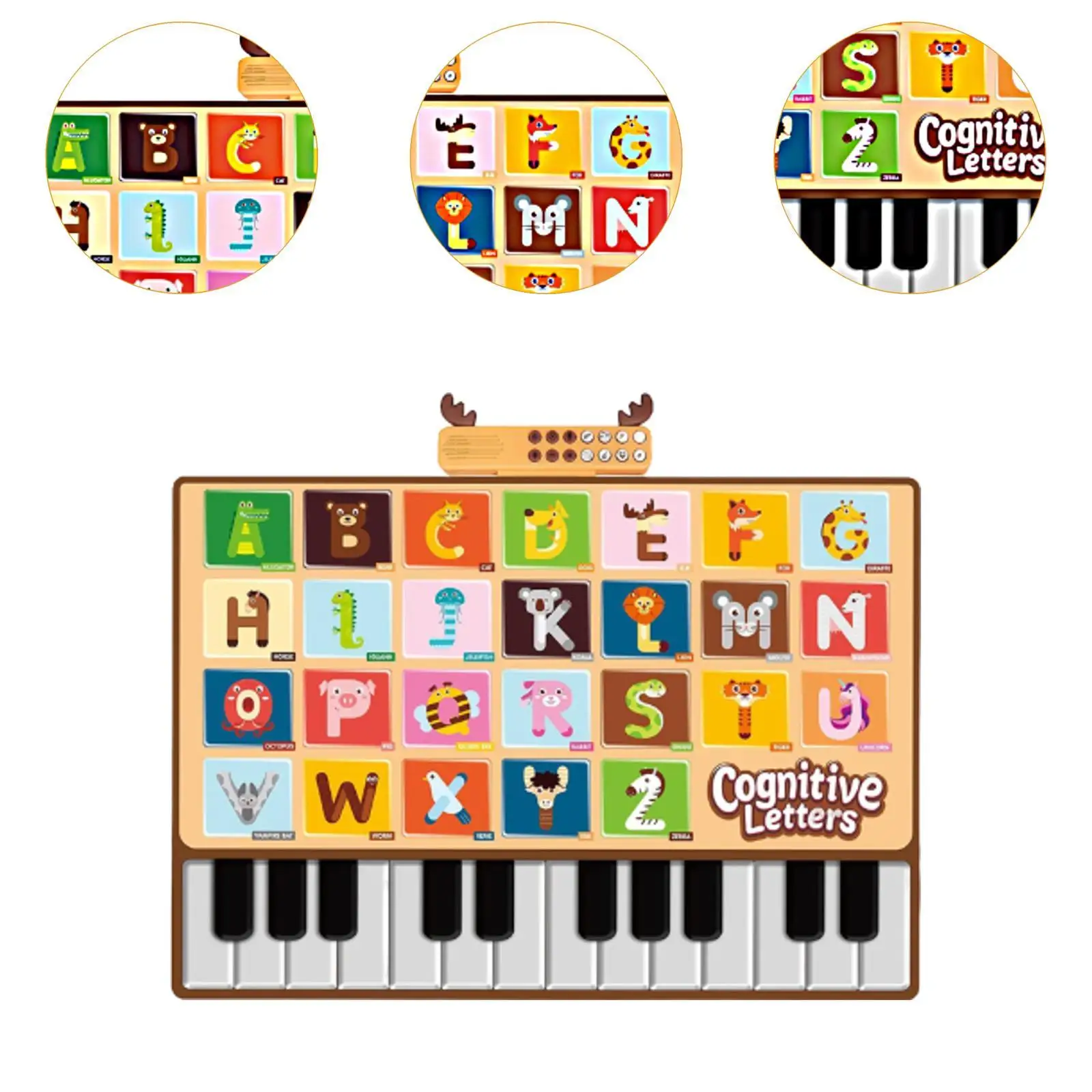 Коврик для фортепиано с 26 буквами, музыкальный танцевальный игровой коврик для мальчиков и девочек, взрослых и детей