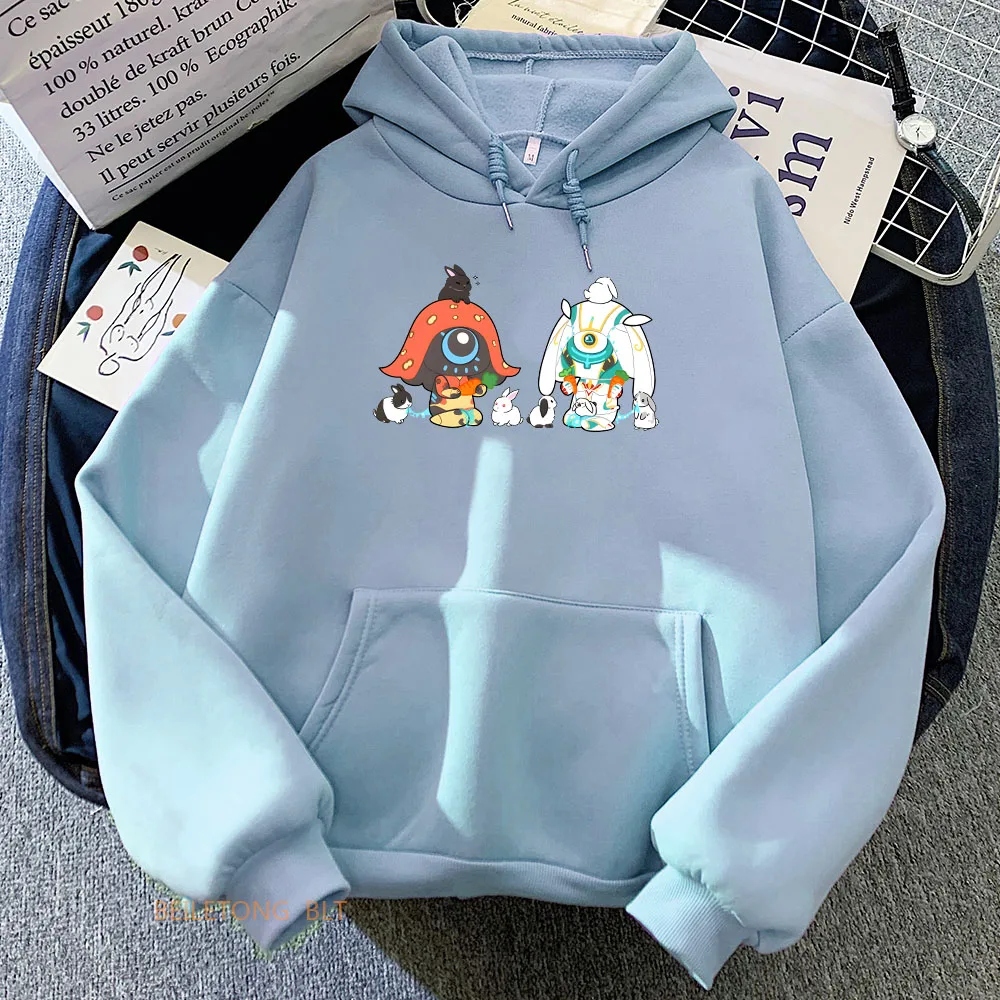 Warframe Game Anime Print Hoodie met Capuchon Harajuku Kawaii Sweatshirt Lange mouwen Comfortabele Kleding Sudaderas Comic Hoody