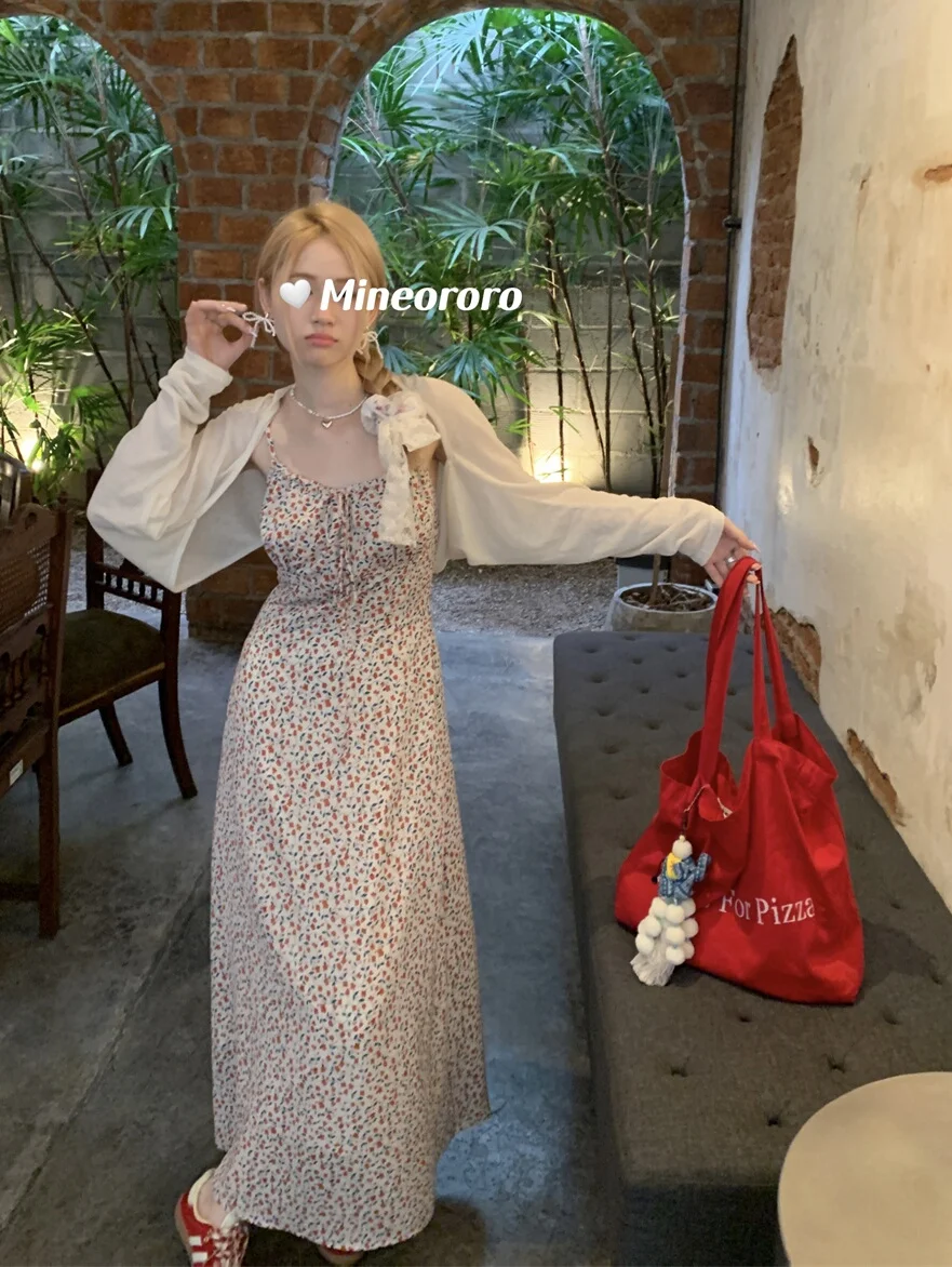 

plus Size Floral Print ter Dr Women's Knitted Spring New Slimming Cardigan Top Bot Set Korean Sle Commute Faion