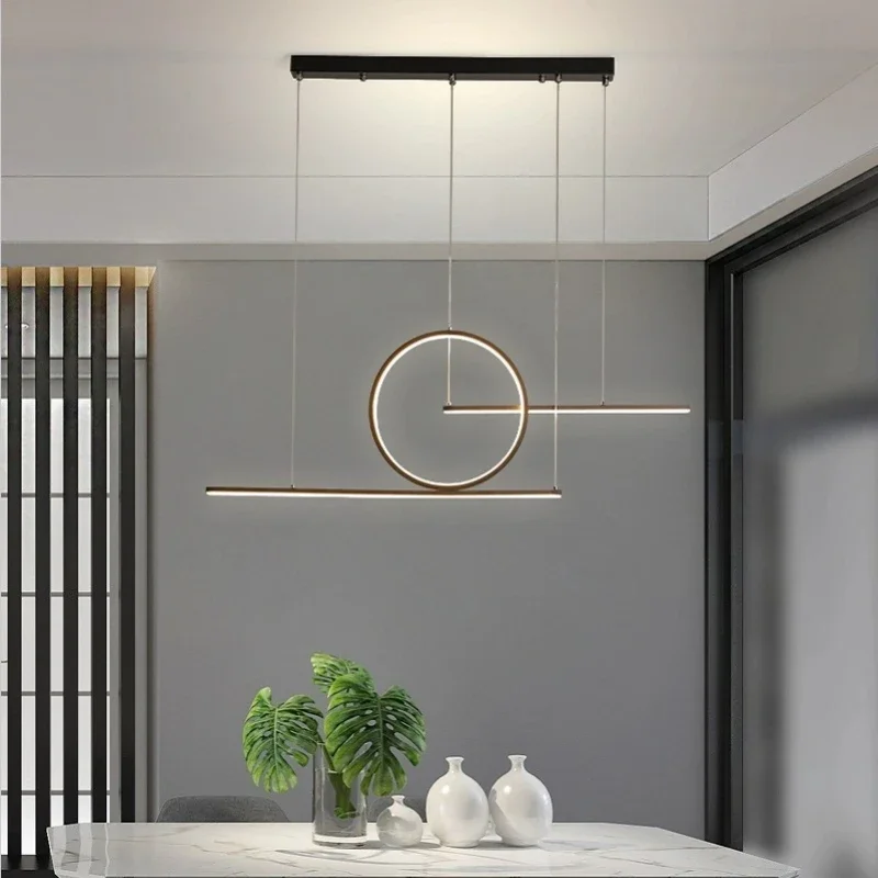 Moderne Lange Draad Aluminium Nordic Led Hanger Voor Eetbar Slaapkamer Studeerkamer Koffiehal Foyer Loft Hotel Indoor Home Decor