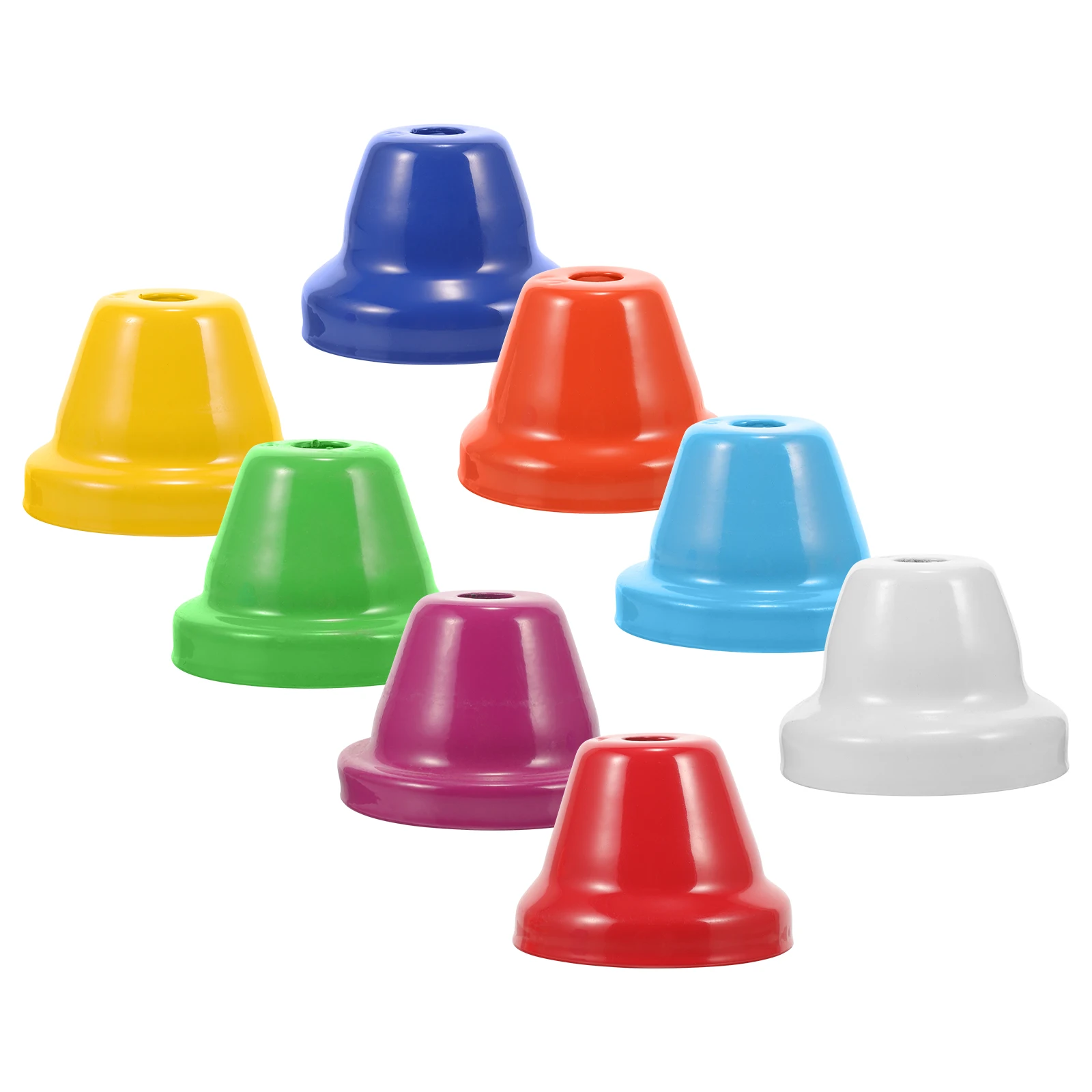 

8 Pcs Round Orff Musical Instrument Accessories Decorative Bells for Crafts Metal Mini Desk Instruments