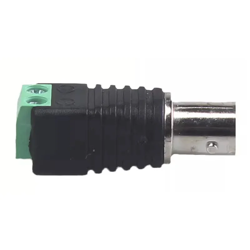 5/20/100PCS Female Mini Coax BNC Plug UTP Video Balun Connector BNC Plug DC Adapter For CCTV Surveillance Camera