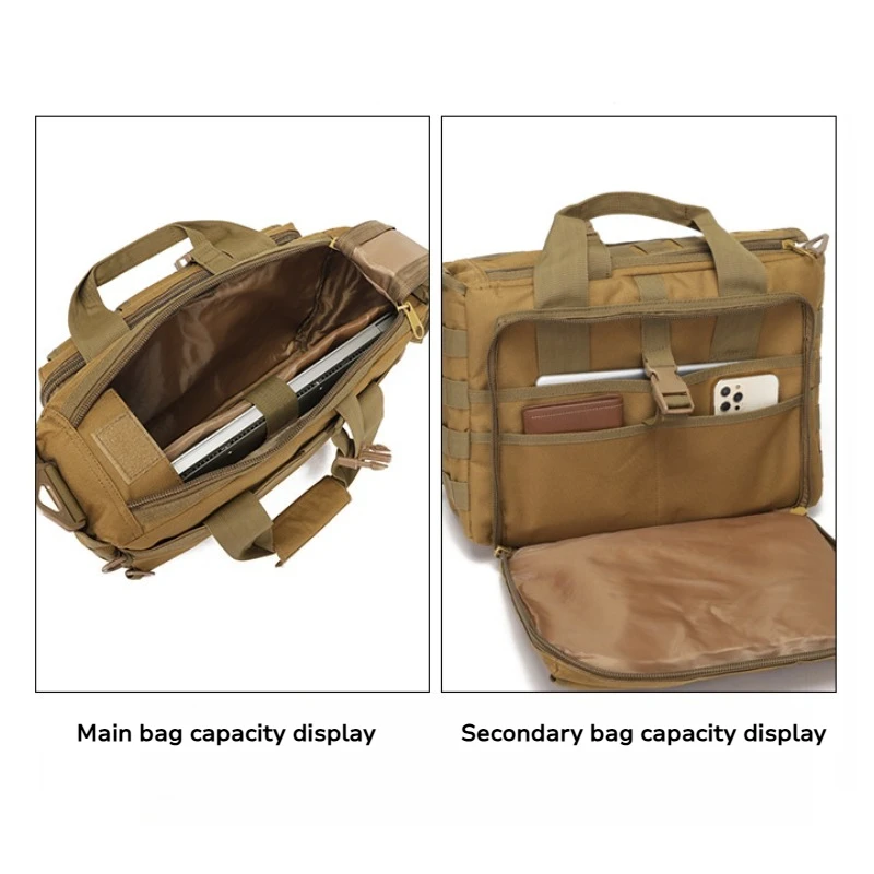 حقيبة كتف تكتيكية جديدة مقاومة للماء ومقاومة للاهتراء لتسلق الجبال في الهواء الطلق حقيبة كتف للكمبيوتر المحمول #3