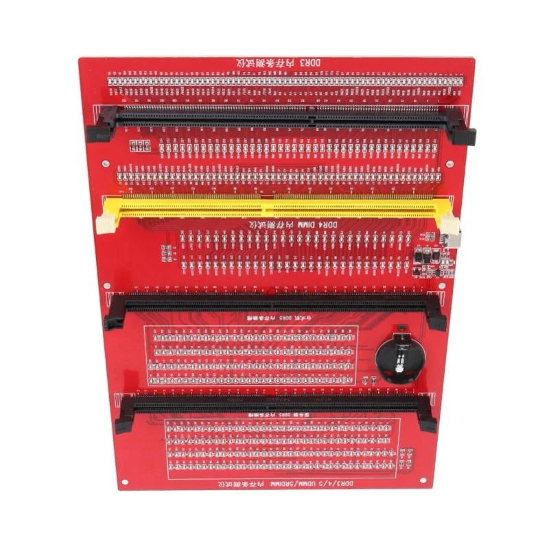 RAM Memory Diagnostic Analyzer 4 In 1 Desktop DDR3 DDR4 DDR5UDMM DDR5RDIMM Tester Card With Light