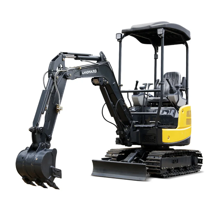 Miniexcavadora de cabina cerrada sobre orugas de alta calidad, excavadora microcompacta hidráulica al por mayor de 2,5 toneladas, gran oferta,