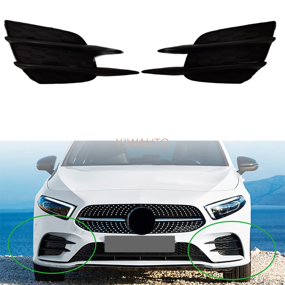 

For Benz W177 A200 A220 A180 2019 2020 2021 2022 Foglights Cover Car Fog Lamp Vent Base Front Bumper Driving Fog Light Support