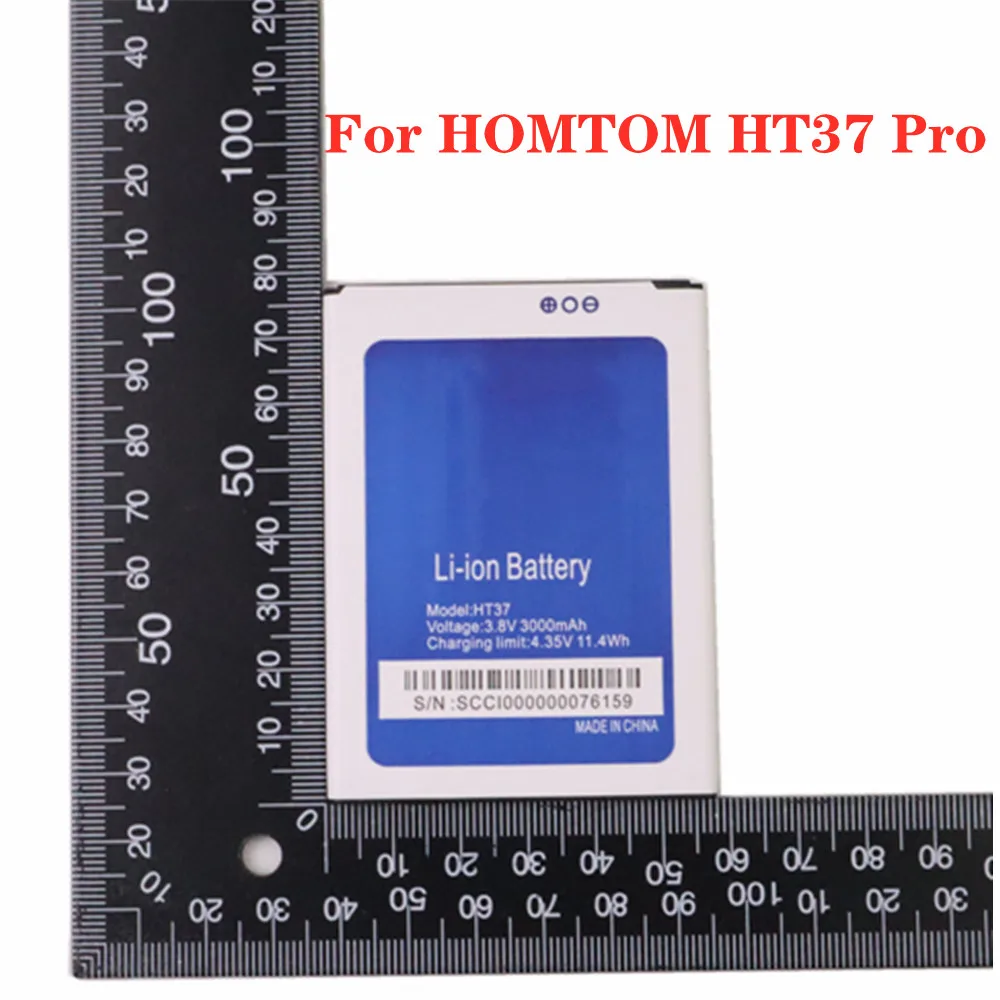 

100% New Original HT37 HOMTOM 3000mAh Battery For HOMTOM HT37 Pro Smart Mobile Phone + Tracking Number