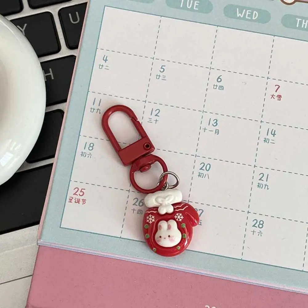 

Gingerbread Man Xmas Santa Claus Pendant Elk Snowman Christmas Resin Key Chain Key Ring Ornaments Backpack Charms