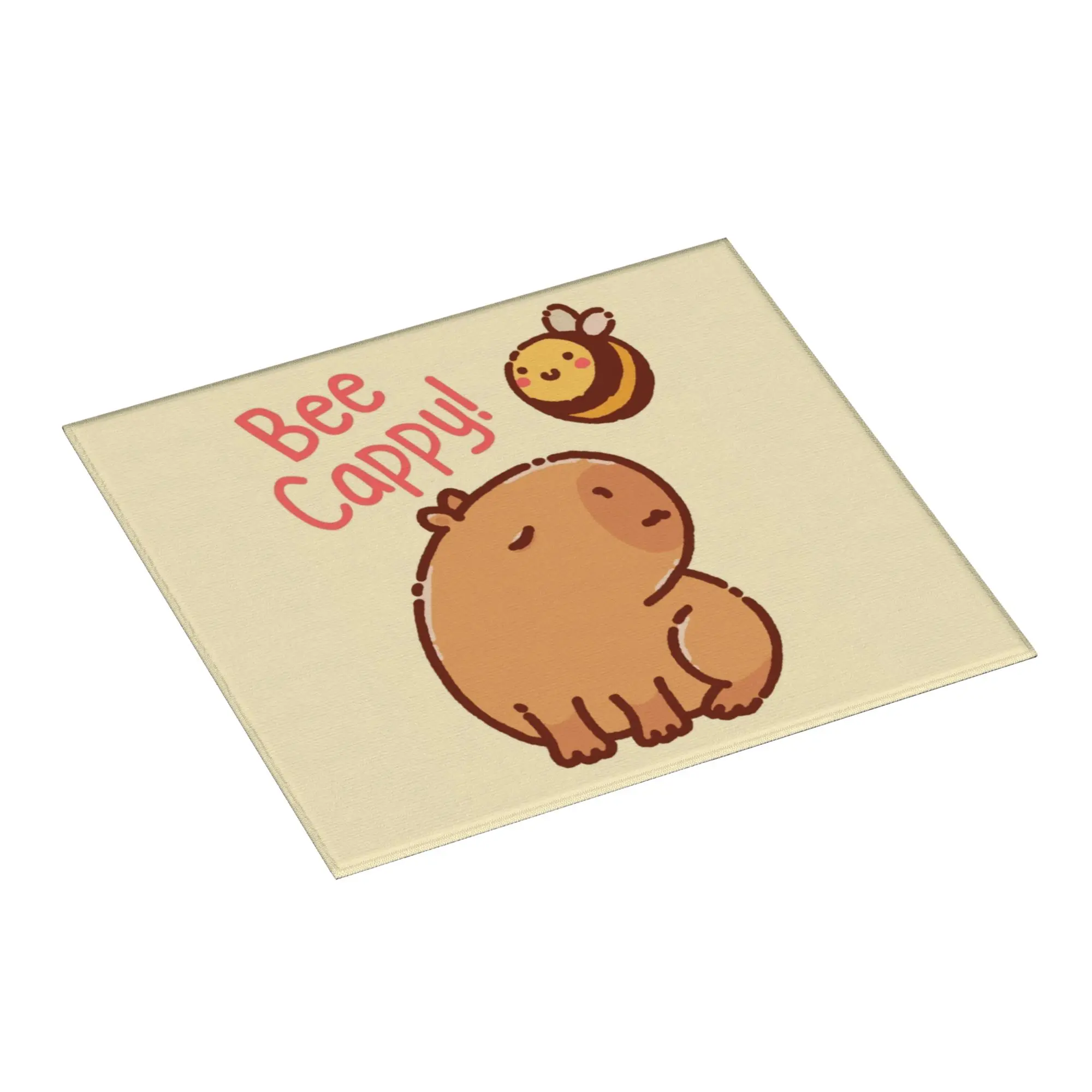 Drying Mat For Kitchen Bee And Capybara Water Absorbent Waterproof Reusable Bee Cappy On Slip Kitchen Counter Protector Mat