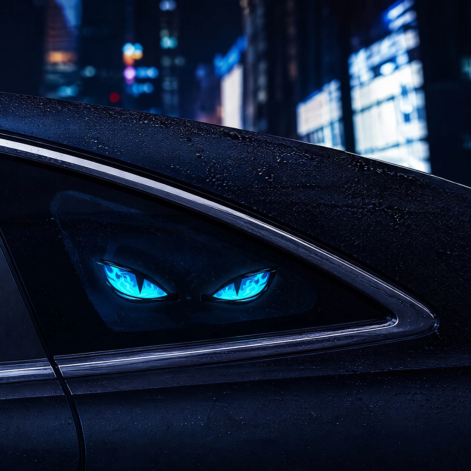 Solar Powered LED Car Warning Light Animated Devil Eyes Light Waterproof Devil Eyes Light for Suv Truck Van Rv Roadside Safety