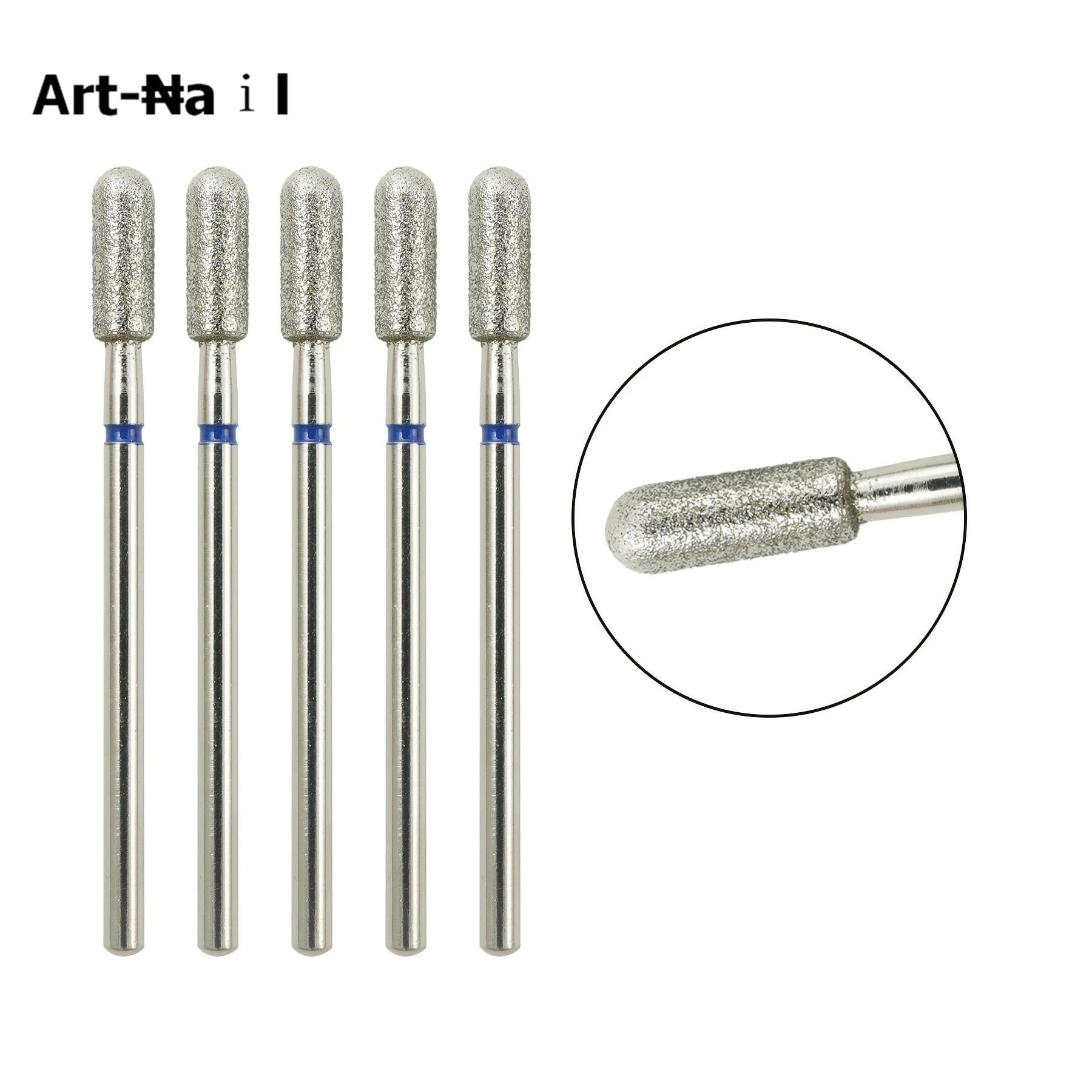 10 個ダイヤモンドネイルドリルビットセット電気フライスカッターマニキュアロータリーバリキュティクルクリーンマニキュアドリルアクセサリー