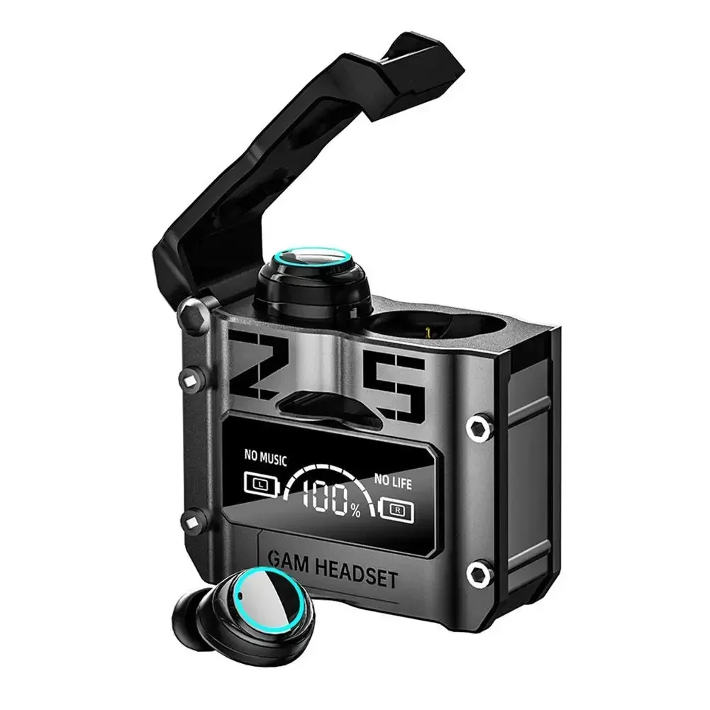 

Wireless Digital Display Earphones Intelligent Magnetic Metal Mecha Gaming Gaming Touch Earphones Panoramic Sound Effects