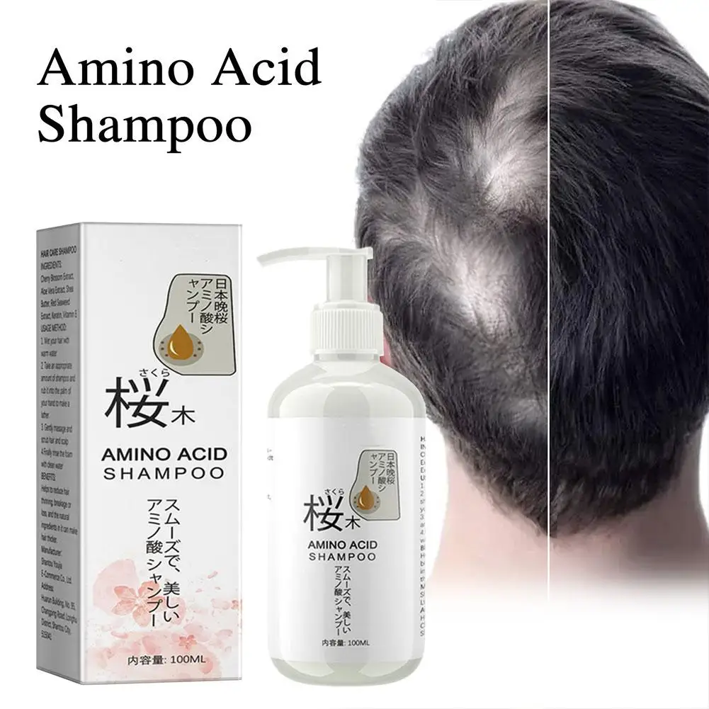 Hair Loss Treatment Shampoo Nourish Scalp Regrowth Strenghten Cleanse Anti Baldness Repair Damage Frizzy Hair Thickener Shampoo