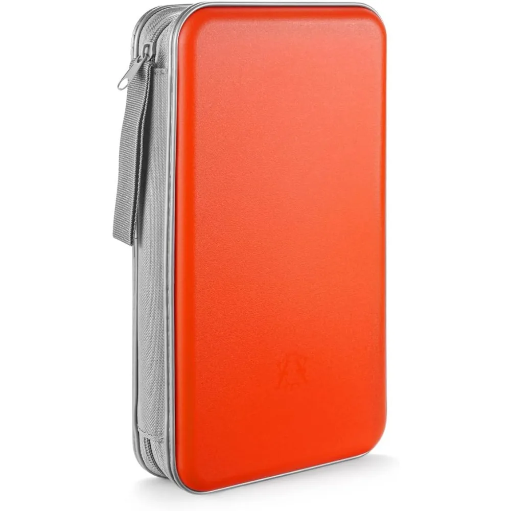 

DVD Case, 96 Capacity CD Case Portable CD Holder Storage Hard Plastic DVD Wallet Holder Organizer for Car