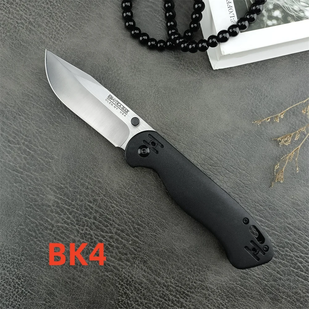 Survival KA-BAR BK4 Jarosz Folding Knife 440c Tanto Blade Nylon Fiber Handles Tactical Pocket Knife Outdoor Fishing EDC Tool