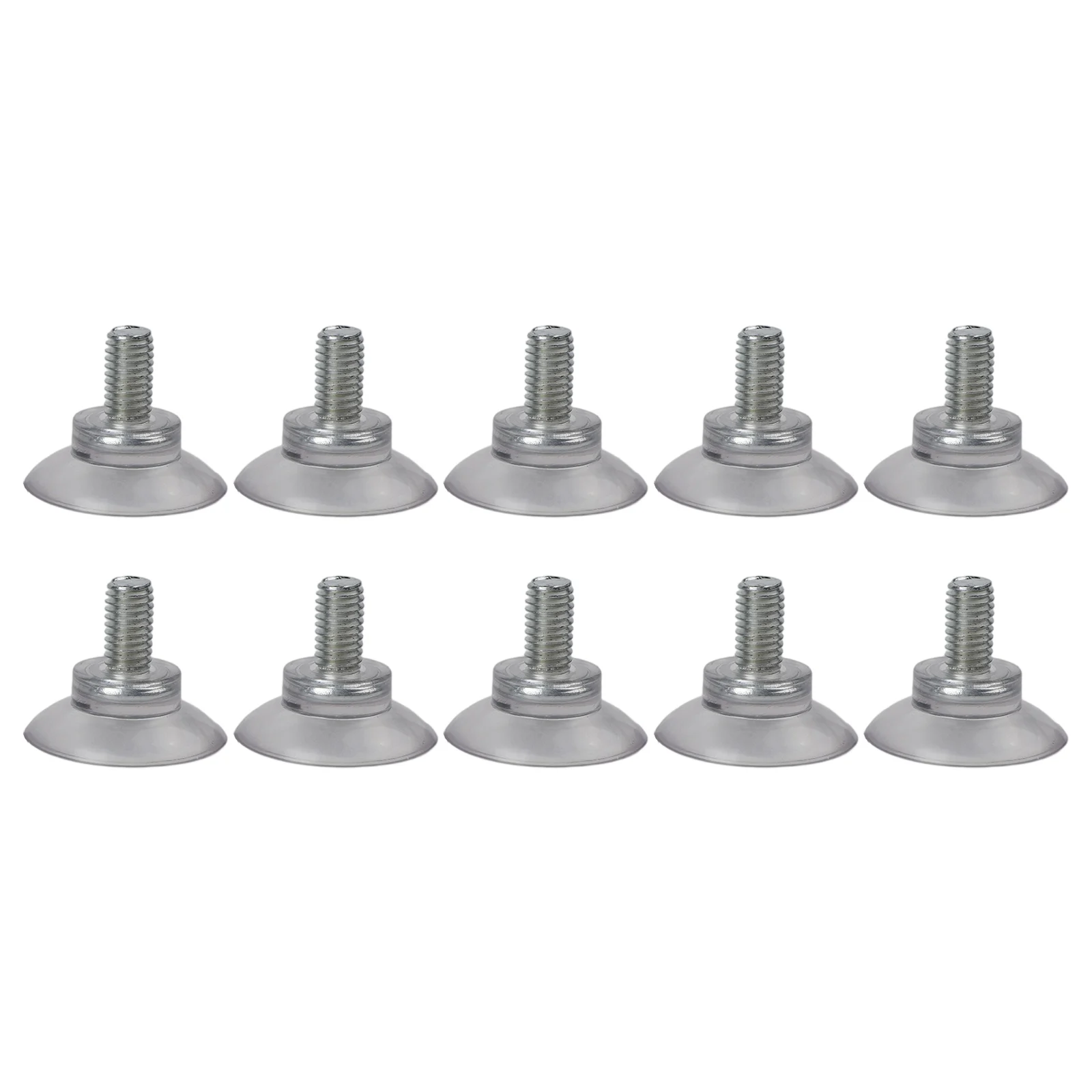 10 Pcs Clear Suction Cup with M8 Screws and Nuts Perfect for Sticking to Smooth Surfaces in Kitchens and Bathrooms