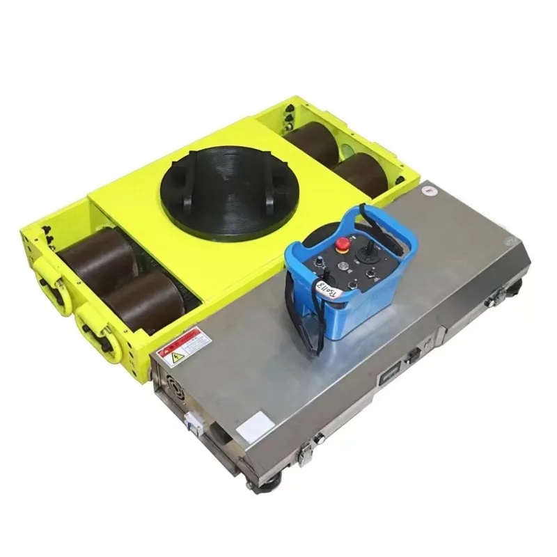 New Electric Tank Transport Cart 35 Ton Capacity 360 Degree Rotation CE Certified Factory Direct Motorized Tank Transporter