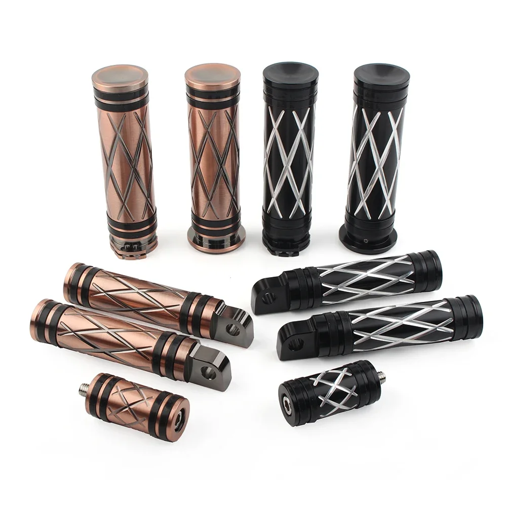 5 Pz/set Per Harley-Davidson Sportster XL 1200 883 Moto Poggiapiedi Pedana Manopole Cambio Peg