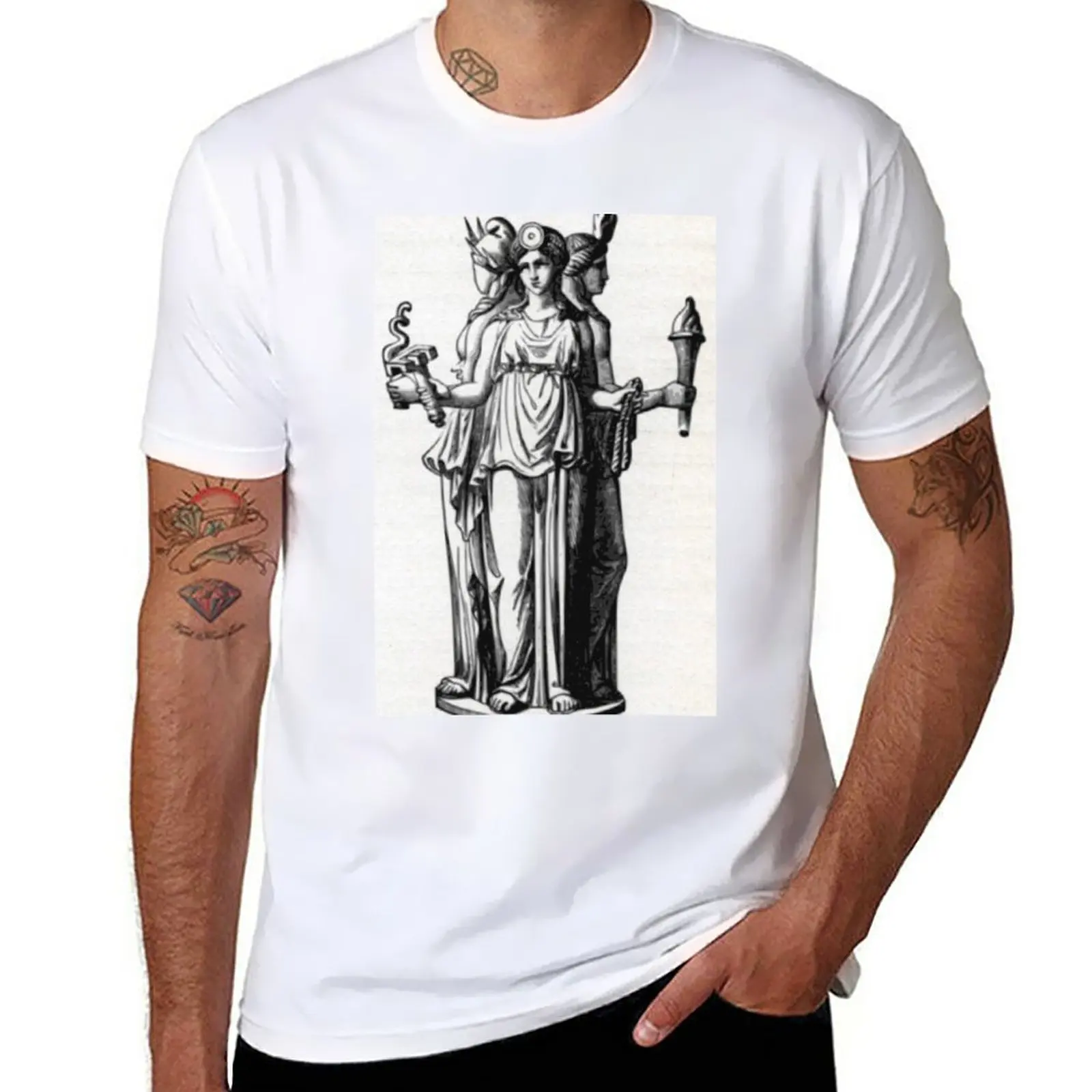 

New Triple Goddess Hekate T-Shirt cute clothes sublime t shirt Oversized t-shirt kawaii clothes mens graphic t-shirts funny