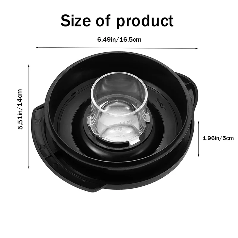 5X 6-Cup غطاء خلاط زجاجي غطاء لبرط خلاط Os-Ter 124461-000-000 مناسب لقطع غيار غطاء الخلاطات Os-Ter Pro