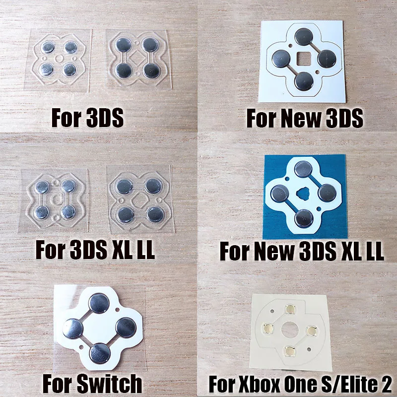 

1PCS For Xbox One / Series S X For Switch NS Controller D Pad Button Metal Dome Conductive Film For 3DS XL LL New 3DS 3DSXL LL