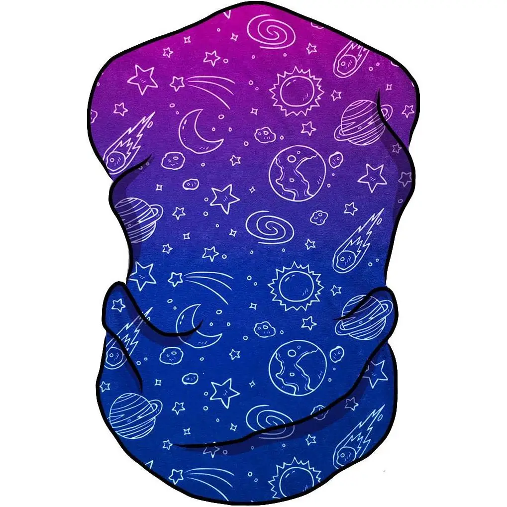 Maschera per il viso Bandana Buff senza cuciture, stile leggero multiuso e protezione per fasce da corsa per motociclisti, ciclismo