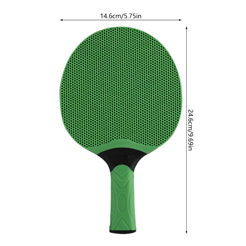 Rubber Table Tennis Paddle Comfortable Grip Pingpong Paddle for Kid Adult Sport X5QF