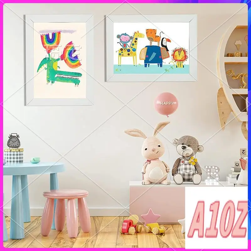 0Z-Front Opening Kids Art Display Frames 13.8X10.4Inch, For Kids Drawing Crafting(White, 2PCS)