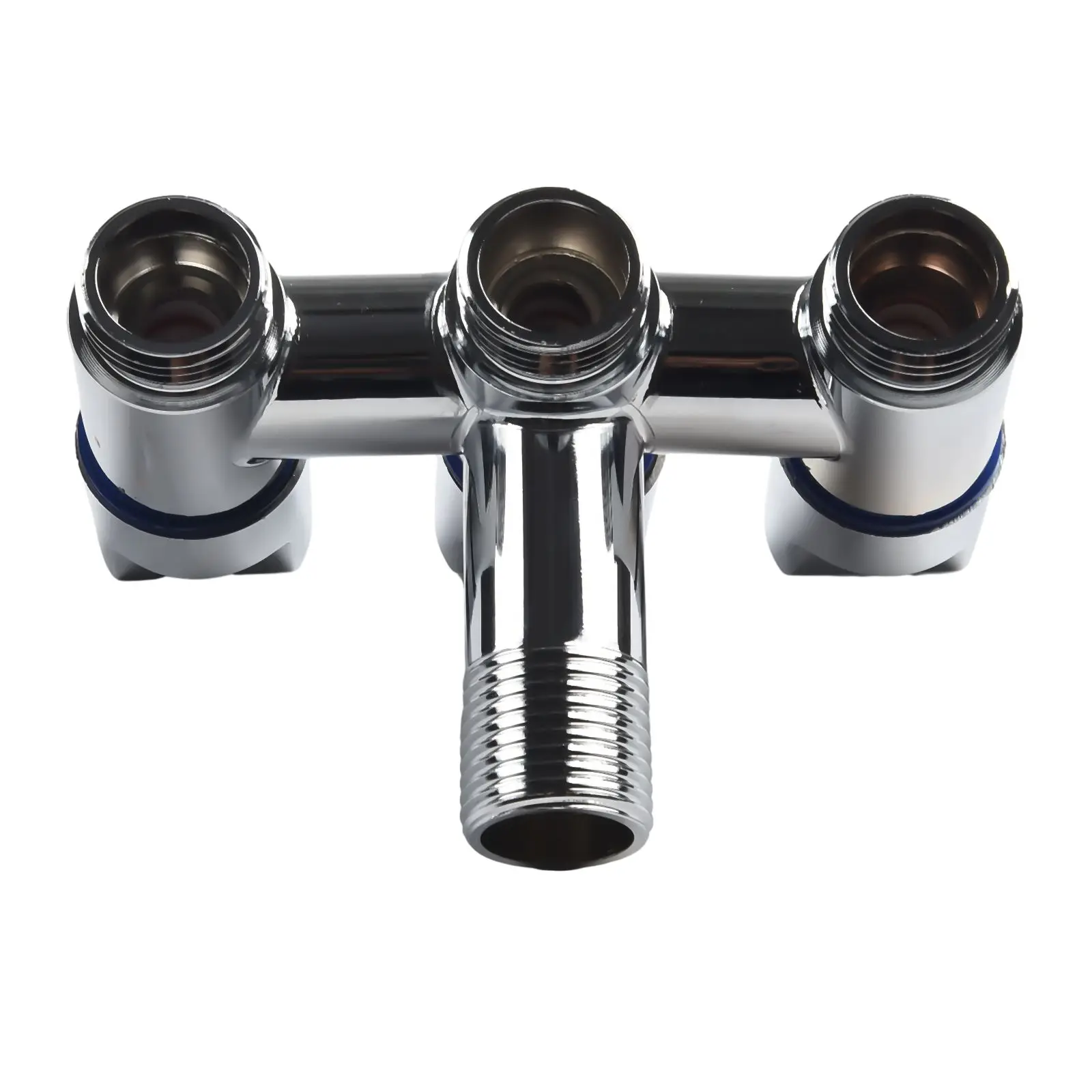 Sleek Alloy Material Three Way Faucet Valves Providing Reliable Performance for across Various Household Applications