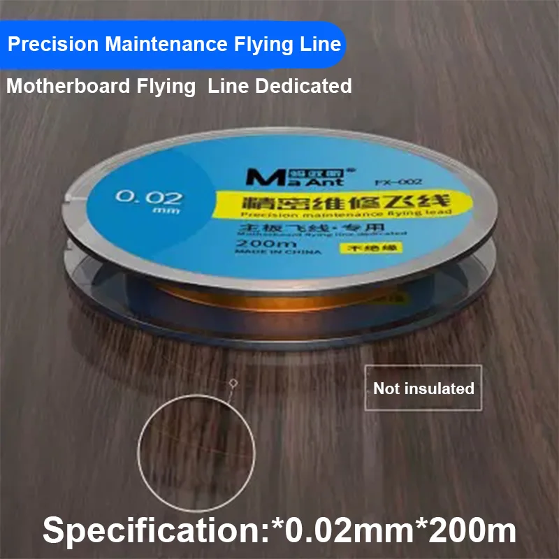 MaAnt 0.01 0.02 0.009mm 200M Copper Wire Precision Maintenance Flying Leads For Phone Fingerprint Welding Repair