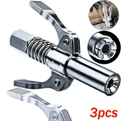 1/3pcs Grease Gun Coupler 10000psi High Pressure Grease Gun Tip with Dual Handles Suitable for Automobiles,Ships,Farm Machinery