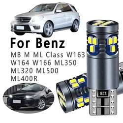 2Pcs T10 LED Bulbs Parking Lamp For Mercedes Benz MB M ML Class W163 W164 W166 ML350 ML320 ML500 ML400 Interior Clearance Lights