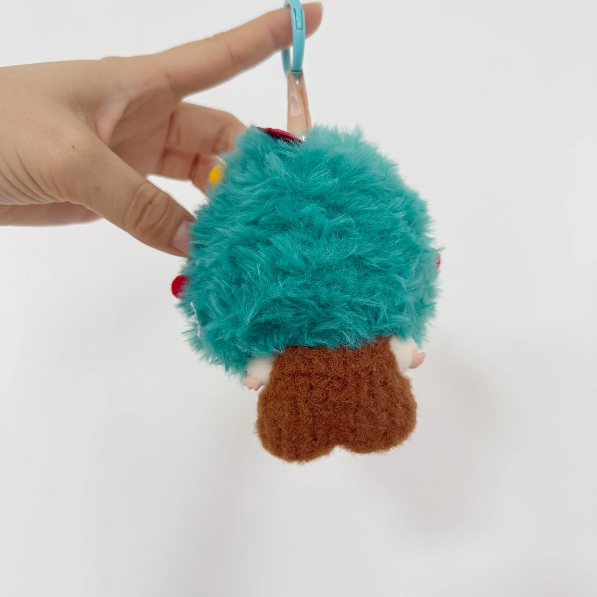 4.0 ミニラバブ 手作りクリスマス緑帽子、服、第四世代キーホルダー、小さな鼻、雪の結晶パンツ