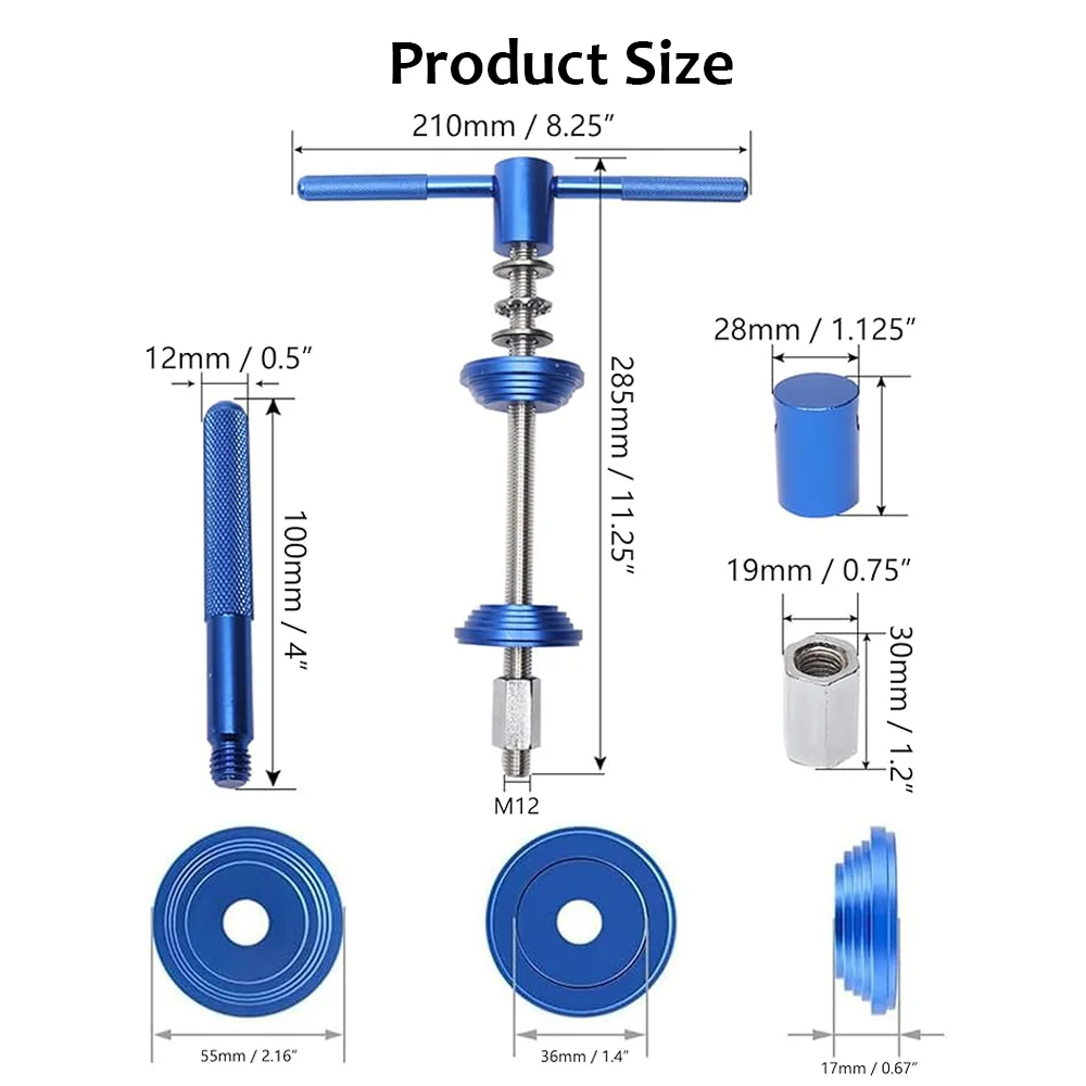 Auriculares para bicicleta de montaña y carretera, herramientas de extracción de instalación BB, soporte inferior de aleación de aluminio para Kit de reparación de ciclismo