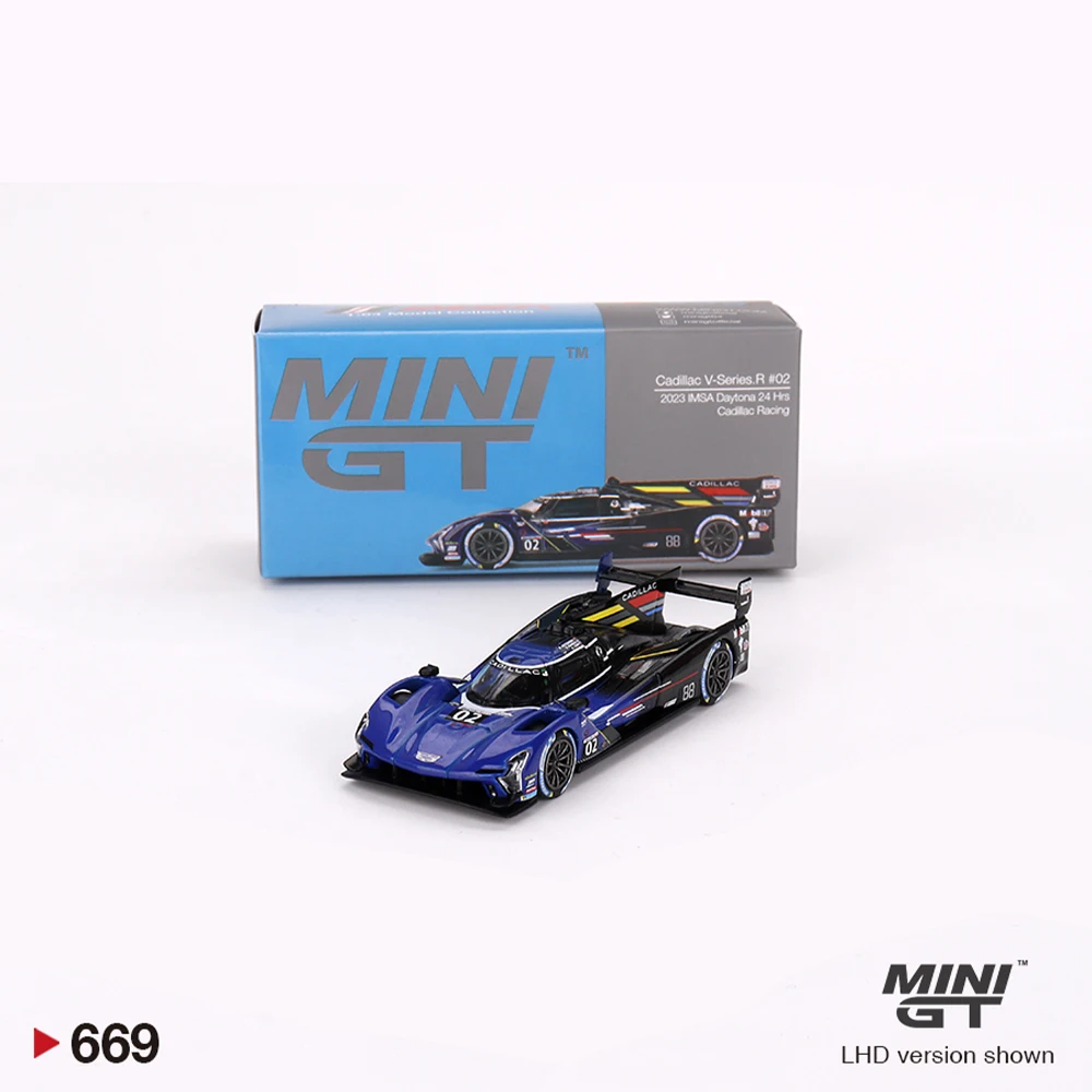 

MINIGT 1:64 Cadillac V-Series.R #02 2023 IMSA Daytona 24 Hrs Static Diecast Casting Alloy Model Car Collection Toy Birthday Gift