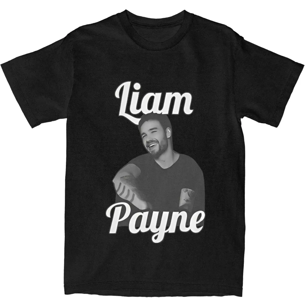 Liam Payne T Shirt Men Vintage 100% Cotton T Shirts Beach O Neck Harajuku Tee Shirt Cheap Oversized Tops