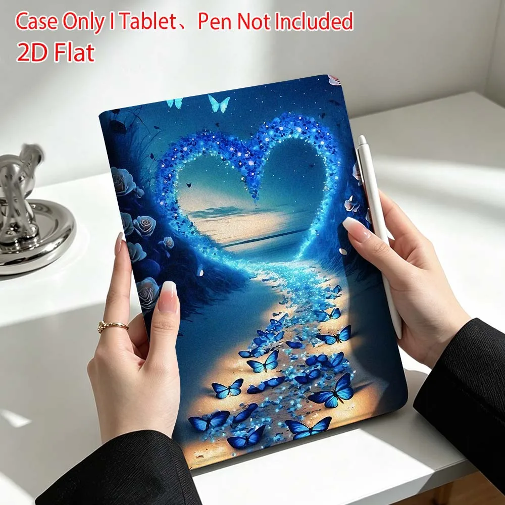 Beautiful Love Pattern For Lenovo Xiaoxin Pad Pro Tab P12 P11 11 13 11.2 inch K11 Plus Pen Tray Tablet Case Soft