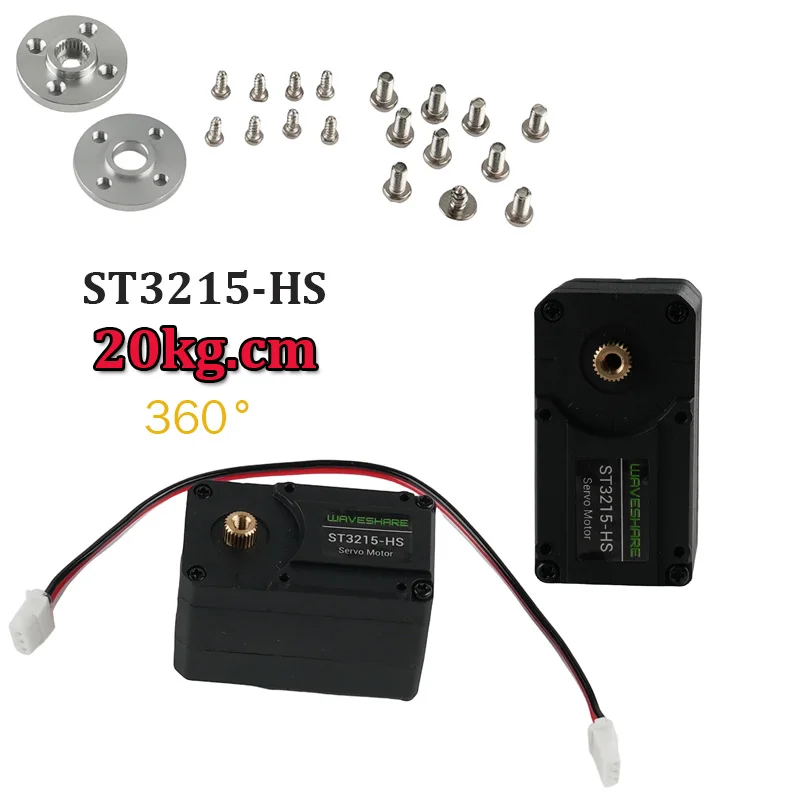 

Высокоточный серводвигатель ST3215-HS 20 кг.см 360 ° Металлическая шестерня, магнитное кодирование, высокоскоростная шина, двухрежимный импульсный двигатель для сервоприводов