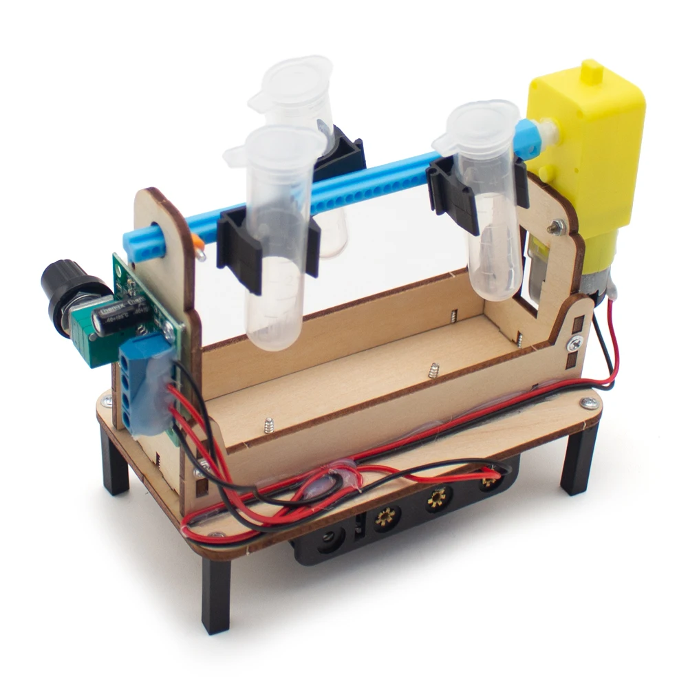 DIY Rotary Mixer Model, Variable Speed Lab Rotator for Centrifuge Tubes, Science Experiment Toy