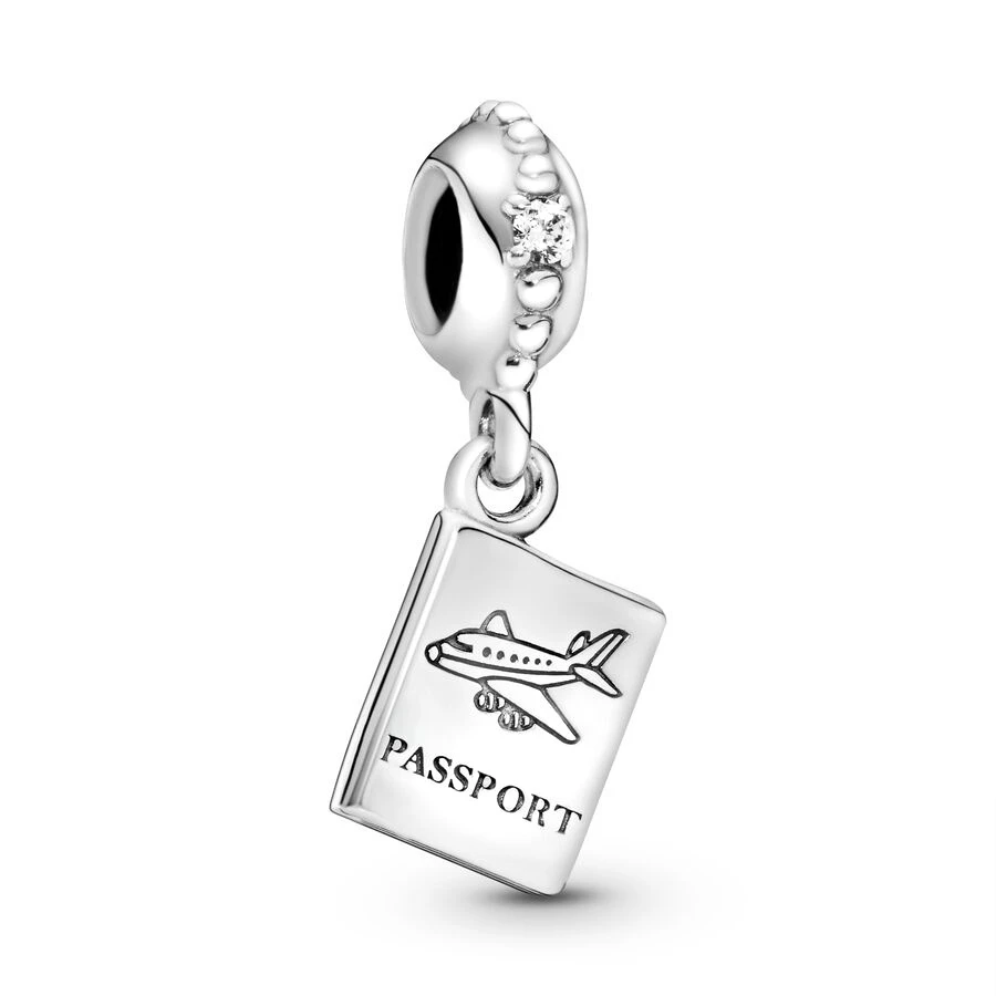 Authentic Magical Vacation & Passport Travel Dangle Charms Beads Fit Original 925 Sterling Silver Pan Bracelet DIY Jewelry Gift