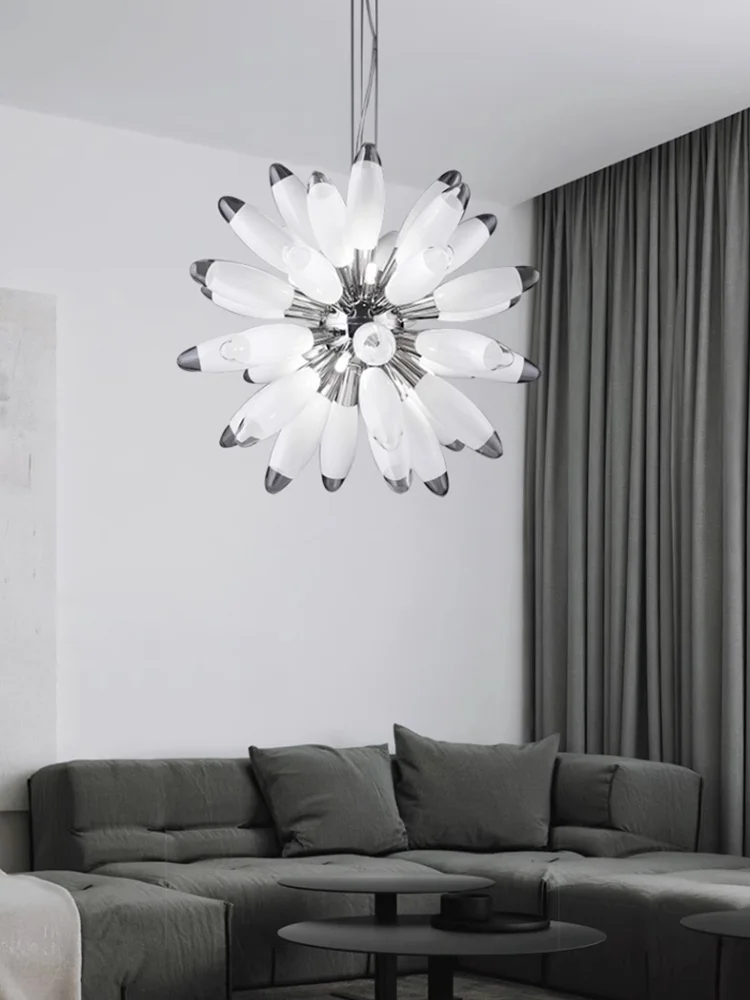 Upgrade Your Space With Our Stunning LED Large Globe Chandelier With Glass Lampshades Available In Chrome Or Gold Hardware