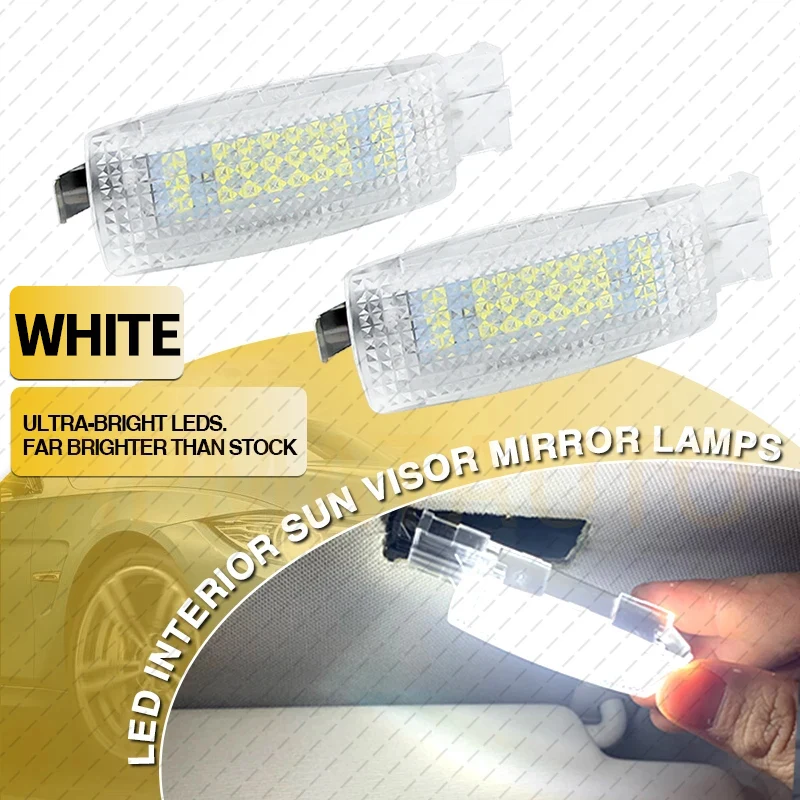 Car Reading Lights LED Vanity Mirror Lamp White For VW Golf GTi EOS Jetta Passat SKODA Superb2 Scirocco Touareg Car Accessories