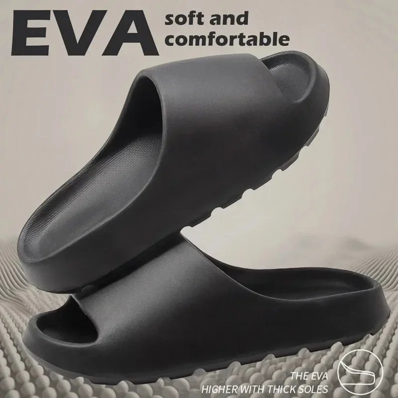 

Summer Slippers Man Sports Outdoor Wear Stay At Home Feeling of Stepping on Shit Soft Thick Bottom EVA Sandals Women's Shoes