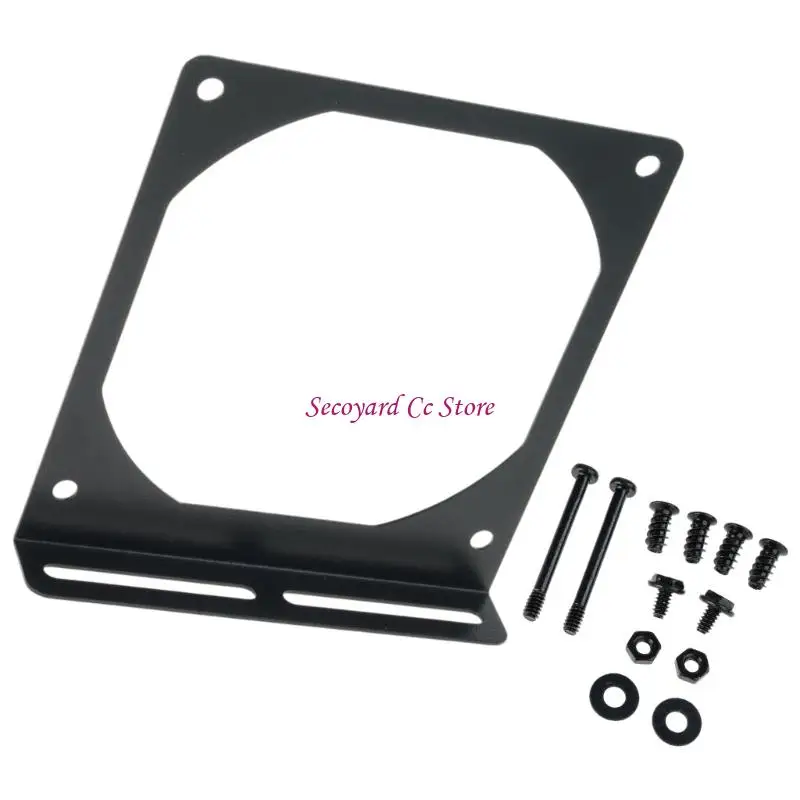N3UC Internal Cooling Support Bracket with Four-Hole Fan Mount for Desktop Case Installation and Cooling Project Use