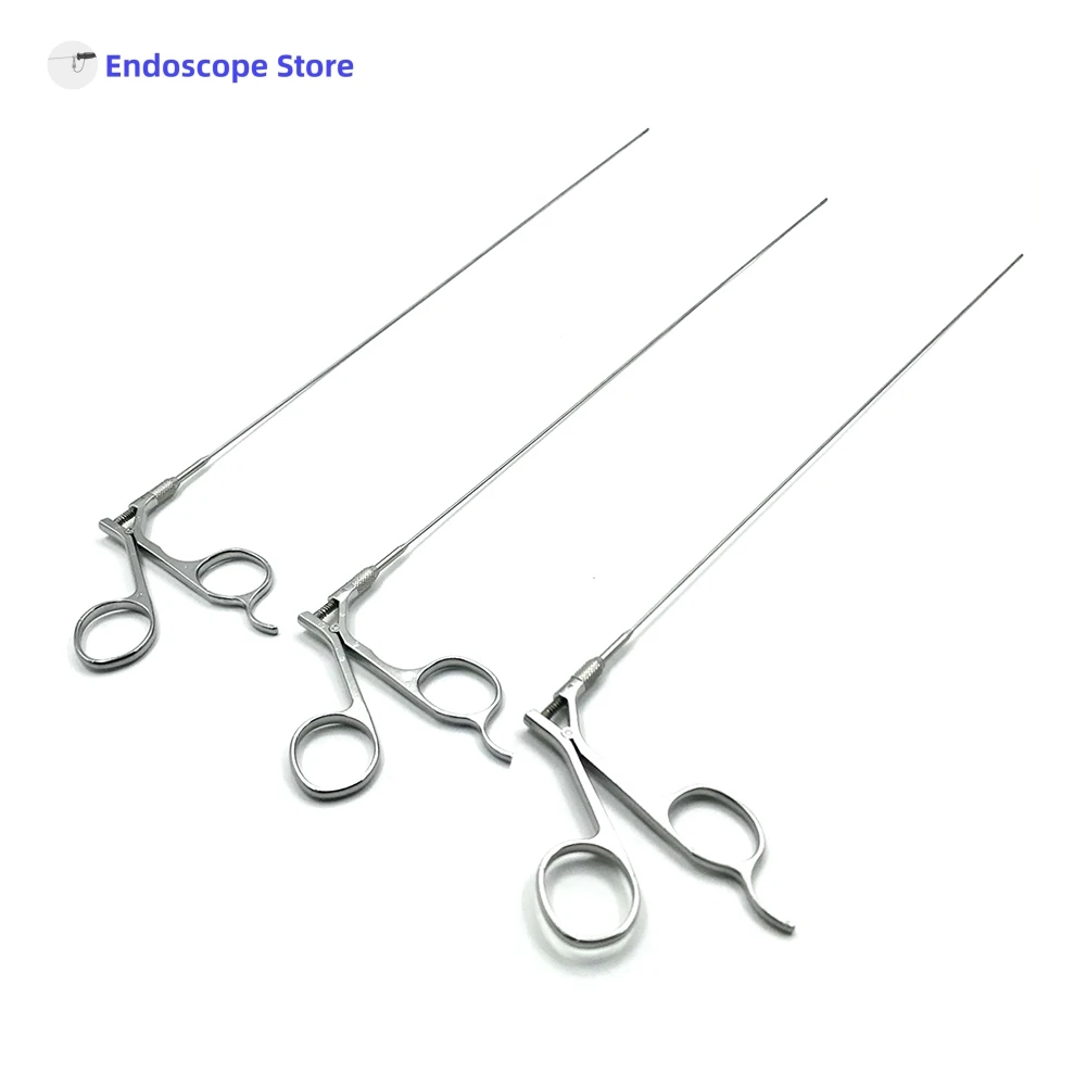 Medical Surgical Φ1.3mm Φ1.6mmx400mm Rigid Endoscope Forceps Hysteroscopy Veterinary Cystoscope Biopsy Foreign Body Scissors