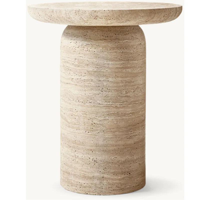 Luxury living room decorative furniture natural stone marble side table lobby bar hotel coffee table